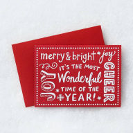 Title: Holiday Typography Gift Card Holder