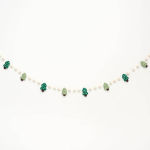 Alternative view 1 of Christmas Trees Felt Pom Garland