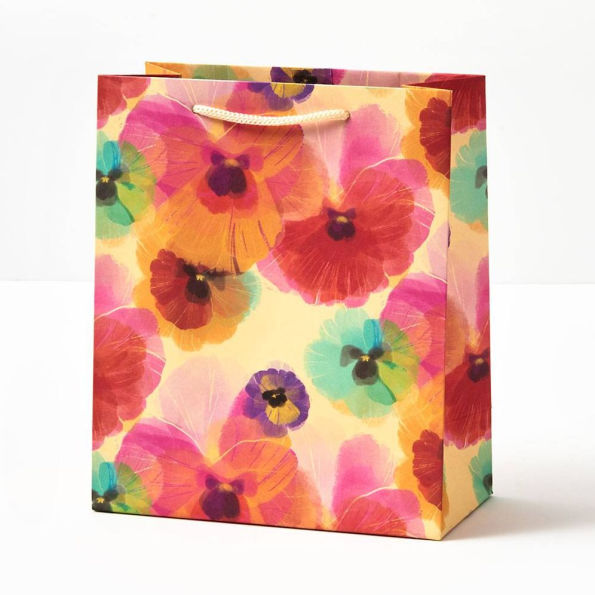 Pressed Pansy Medium Gift Bag