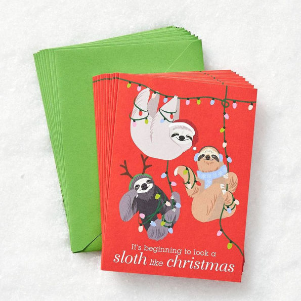 Holiday Sloths Card Set