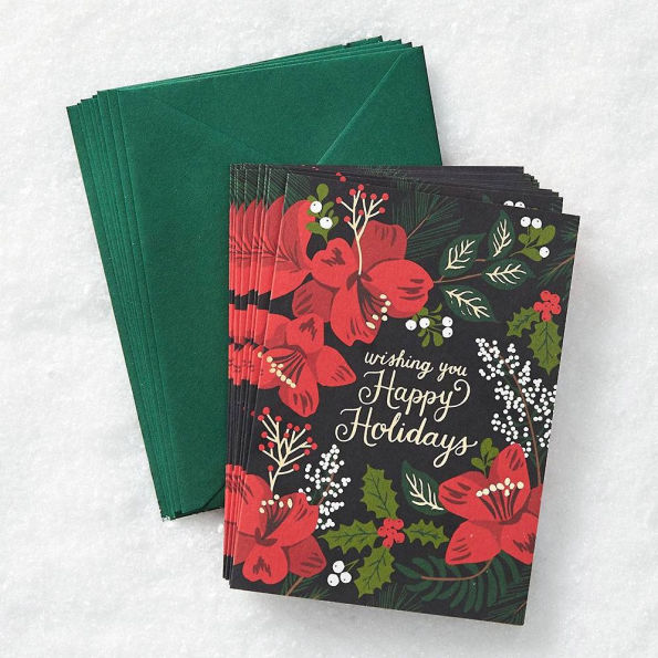 OFF FOIL A6 Holiday Amaryllis