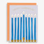 Holiday Boxed Cards Hanukkah Candles Set of 10