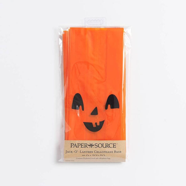 Jack O Lantern Cellophane Bags
