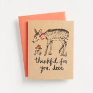 Title: Thankful for you Deer Card