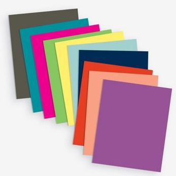Rainbow Multi-Color Card Stock 8.5x11
