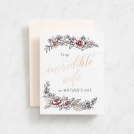 Title: Incredible Wife Mother's Day Card