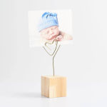 Alternative view 1 of Heart Shaped Wood Photo Clip