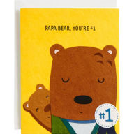 Title: #1 Papa Bear Father's Day Card