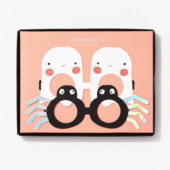 Ghost & Spider Halloween Paper Glasses