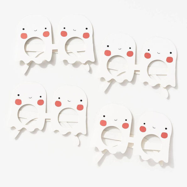 Ghost & Spider Halloween Paper Glasses
