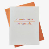 Title: Awesome & Grateful Thank You Card