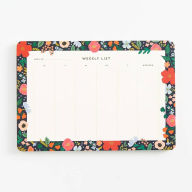 Title: Wild Rose Weekly Desk Pad