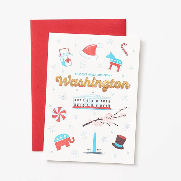 Greetings From Washington Holiday Card