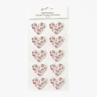 Title: Floral Heart Stickers