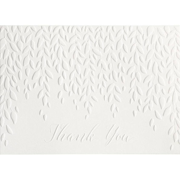 Willow Tree Embossed Thank You Notes
