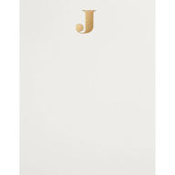 Title: Foil Monogram J Stationery Set