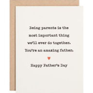Title: Father's Day Greeting Card Being Parents