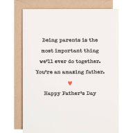 Title: Father's Day Greeting Card Being Parents