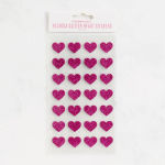 Alternative view 1 of Fuchsia Glitter Heart Stickers