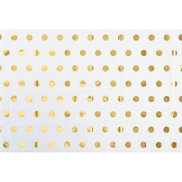 Gold Foil Polka Dot Tissue Paper
