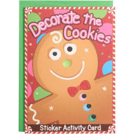 Title: Decorate The Cookies Sticker Holiday Card