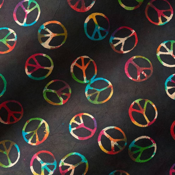 Tie Dye Peace Sign Handmade Paper