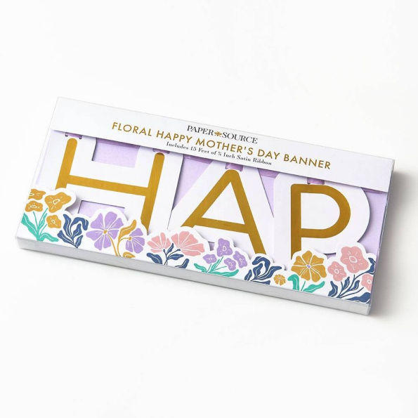 Floral Happy Mother's Day Banner