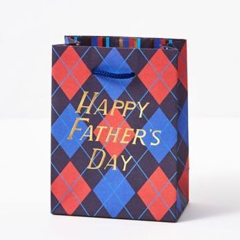 SM Happy Father's Day Argyle Gift Bag