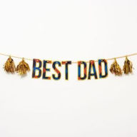 Title: Best Dad Argyle Tassel Banner