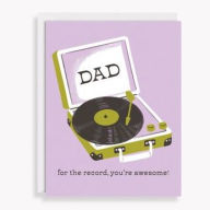 Father's Day Greeting Card For the Record Dad