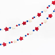 Title: Red White & Blue Star Felt Garland