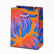 Title: Floral Feather Small Gift Bag