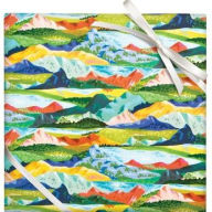 Title: Colorful Mountain Stone Paper Roll Wrap