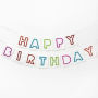 Birthday Glitter Fringe Banner