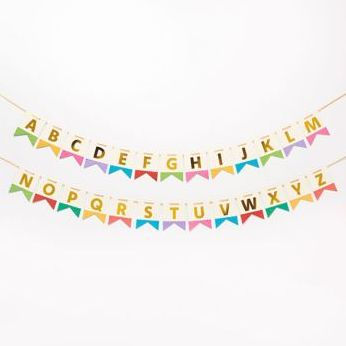 Colorful Fleck Letter Banner