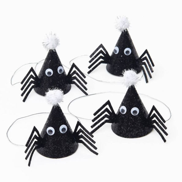 Glitter Spider Party Hats