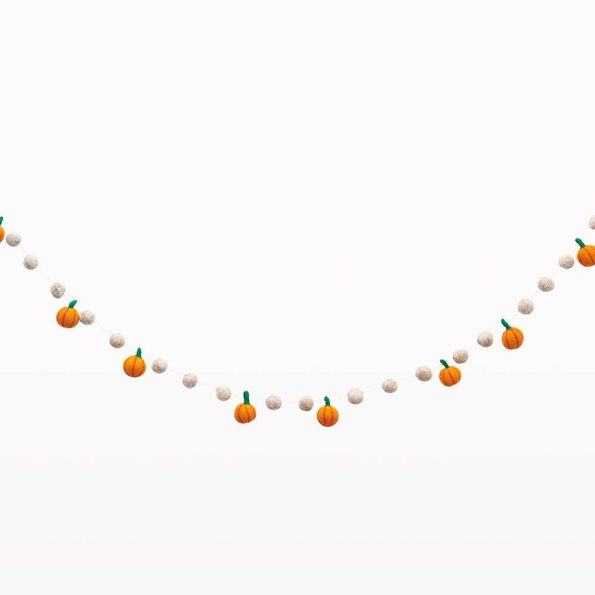 Pumpkin Felt Garland