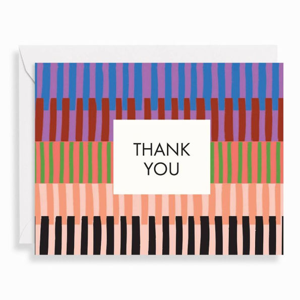 Muted Stripe Thank You Card Set
