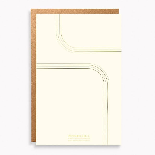 Modern Minimal Gold Fill-In Invitations