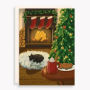 XMAS OFF/FOIL A6 Cozy Christmas Cat FLD S/10