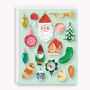 XMAS OFF/FOIL A2 Vintage Ornaments FLD S/10