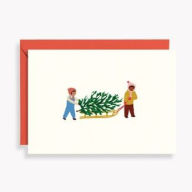 XMAS OFF/FOIL 4Bar Assorted Tree Farm Friends FLD S/12