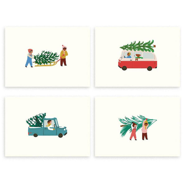 Assorted Tree Farm Friends Holiday Card Set