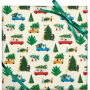 Christmas Tree Lot Stone Paper Roll Wrap