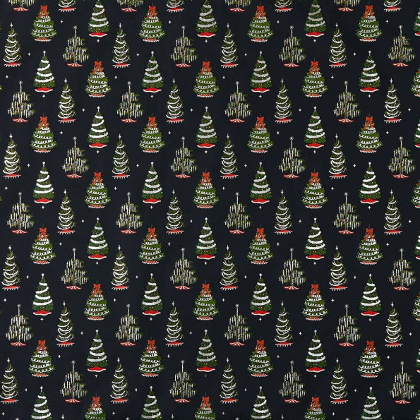 Tinsel Tree Stone Wrapping Paper