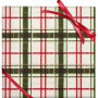 Holiday Painted Plaid Stone Paper Roll Wrap