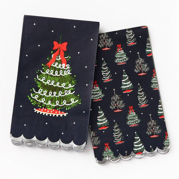 Tinsel Tree Dual Guest Napkins