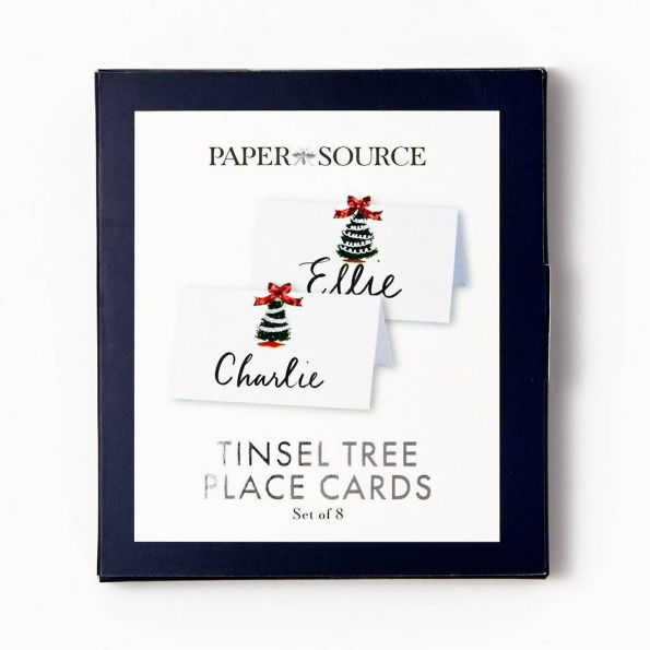 Tinsel Tree Place Cards