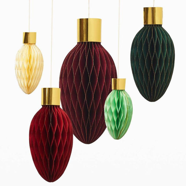 Holiday Honeycomb Lights S/5