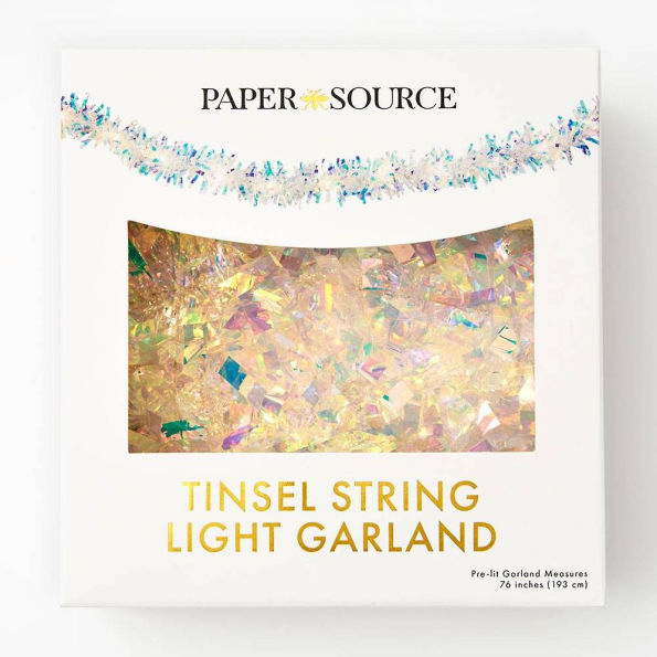 Tinsel String Light Garland